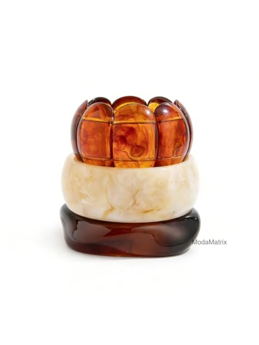 Chunky Acrylic Bangle Bracelets for Women Vintage Resin Wide Statement Jewelry